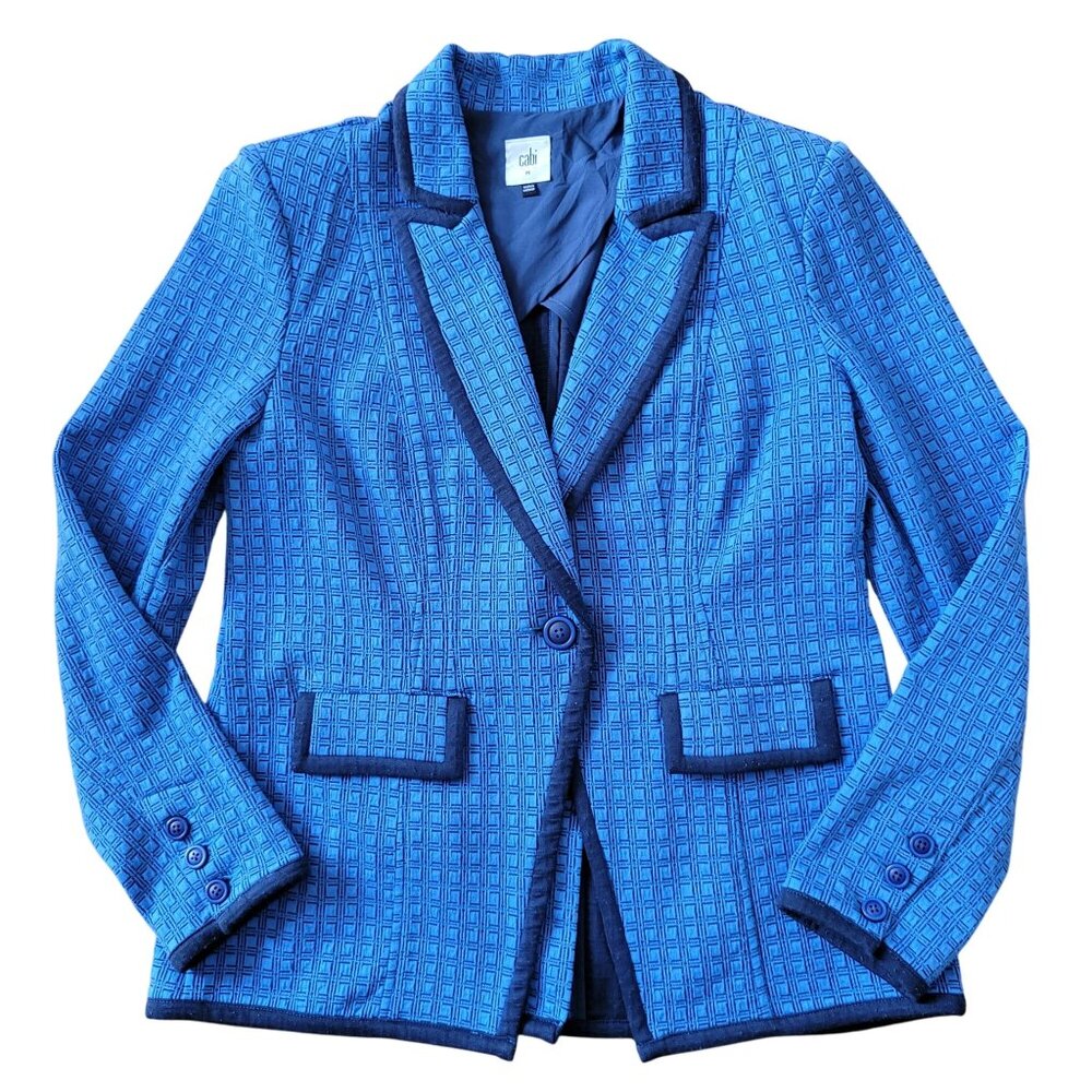 CAbi Blue Textured Blazer